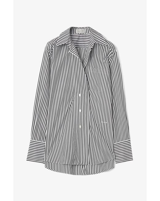 House of Dagmar Gray Asymmetric Shirt