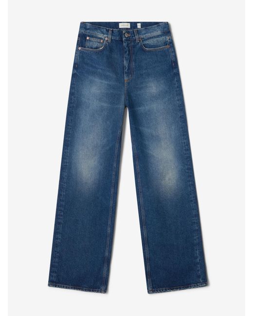 House of Dagmar Blue Baggy Fit Denim