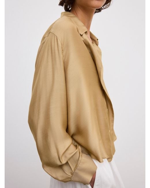 House of Dagmar White Cropped Shirt
