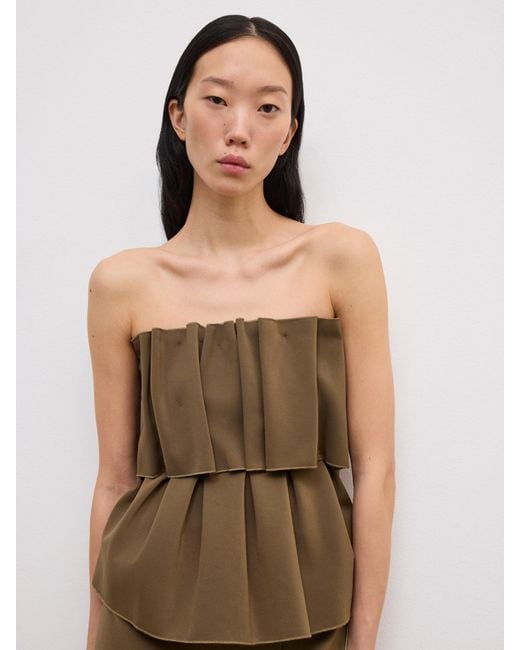 House of Dagmar Natural Sculpted Tube Top