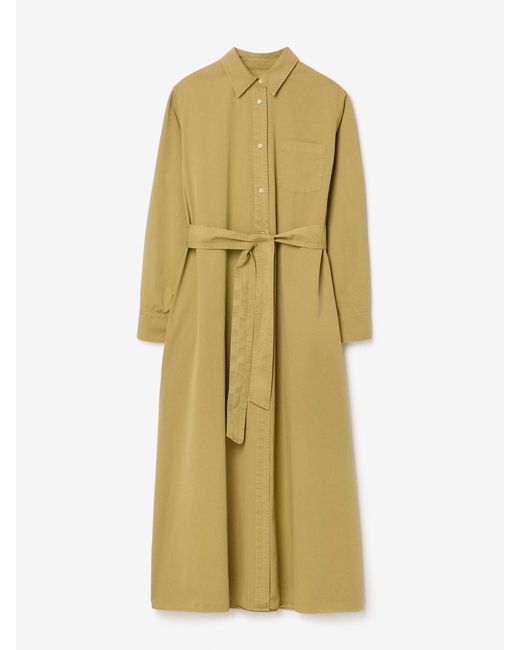 House of Dagmar Metallic Belted Shirt Dress