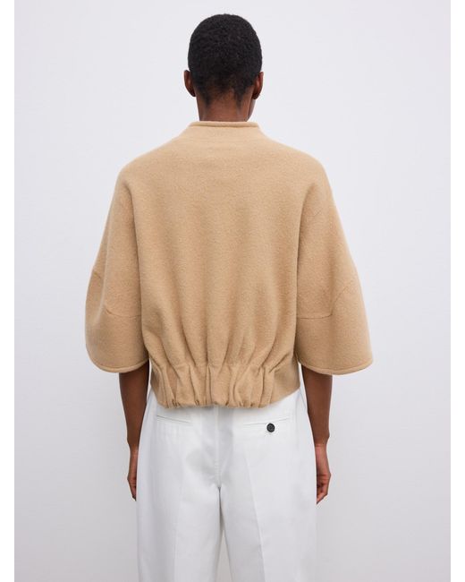 House of Dagmar White Short Wool Cardigan