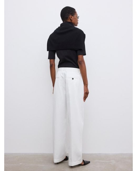 House of Dagmar White Baggy Cotton Chino