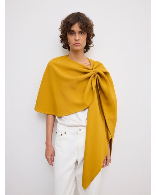 House of Dagmar White Cape Top