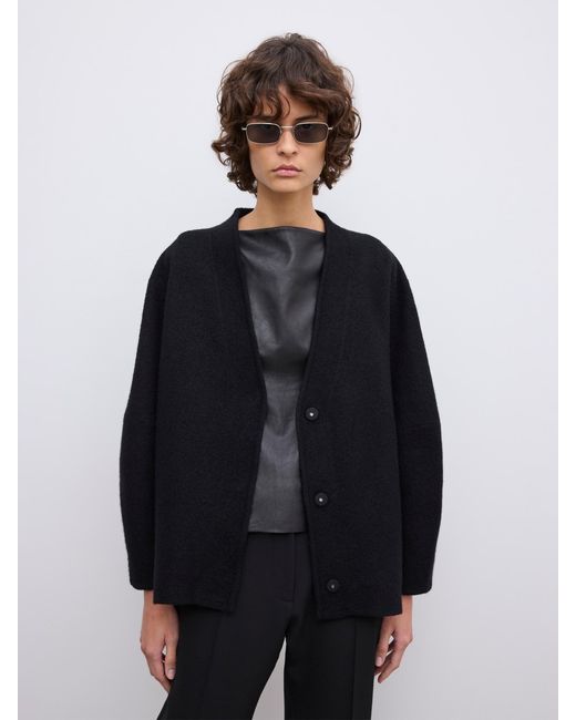 House of Dagmar Blue Long Wool Cardigan