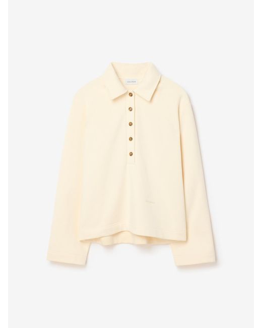 House of Dagmar Natural Polo Sweatshirt