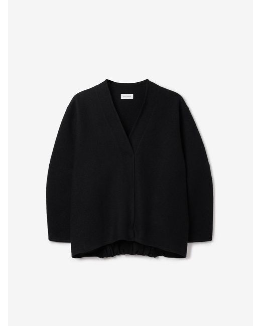 House of Dagmar Blue Long Wool Cardigan