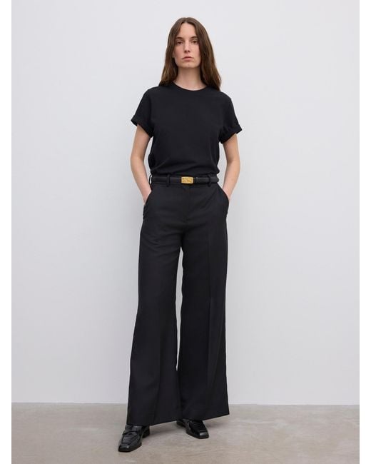 House of Dagmar Blue Wide Leg Trousers