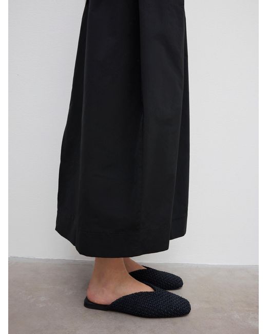 House of Dagmar White Square Toe Slip Ins