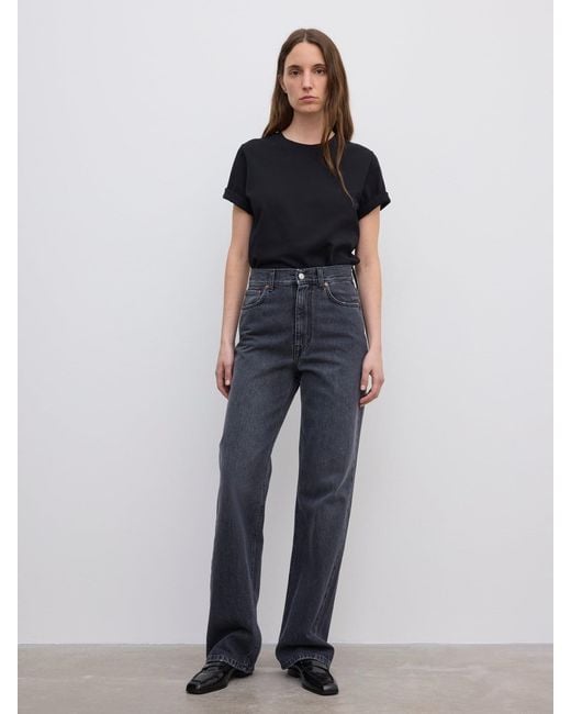 House of Dagmar Blue Wide Leg Denim