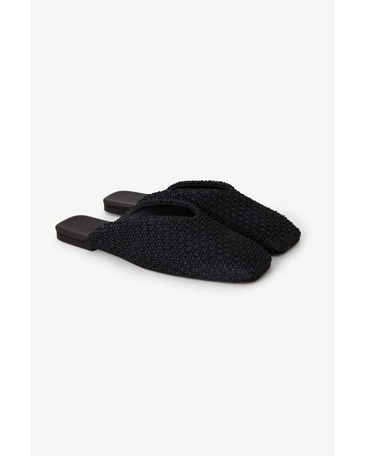 House of Dagmar White Square Toe Slip Ins