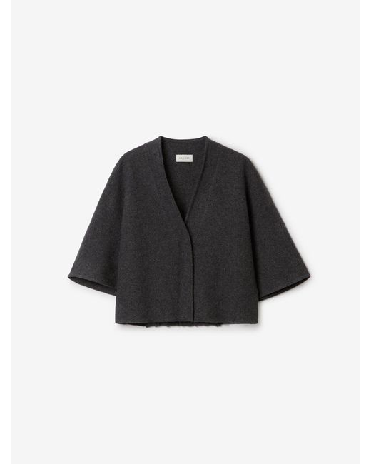 House of Dagmar White Short Wool Cardigan