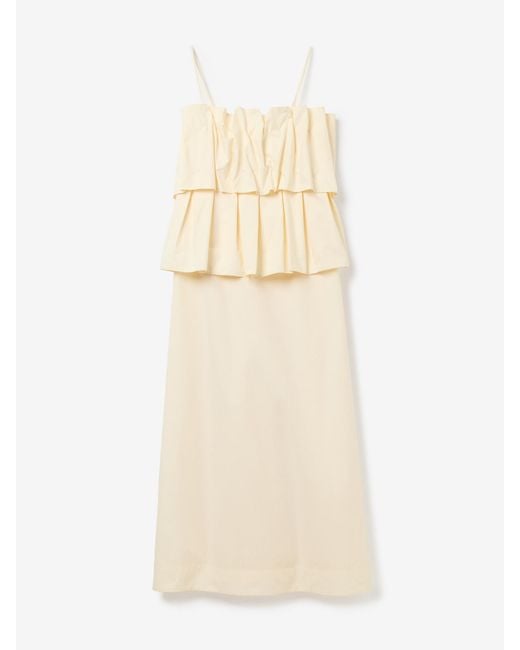 House of Dagmar Natural Sculpted Strap Dress