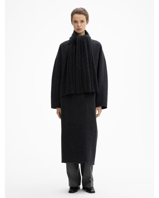 House of Dagmar Black Cashmere Blend Scarf