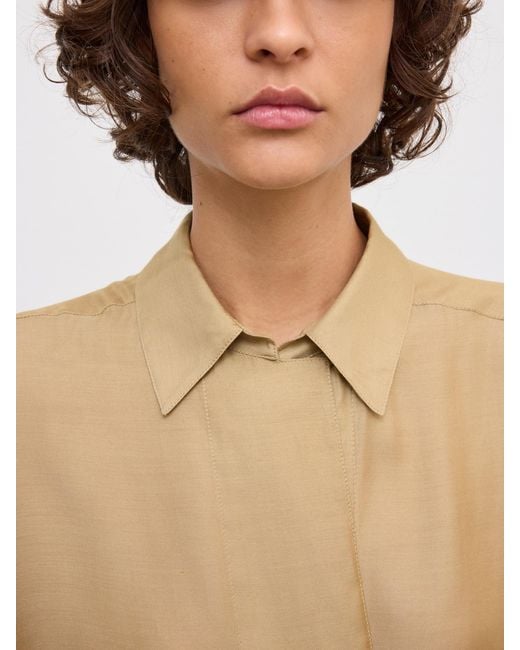 House of Dagmar White Cropped Shirt