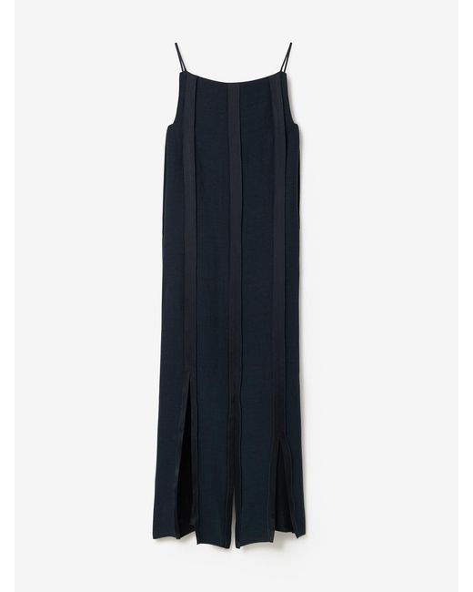 House of Dagmar Blue Striped Midi Dress
