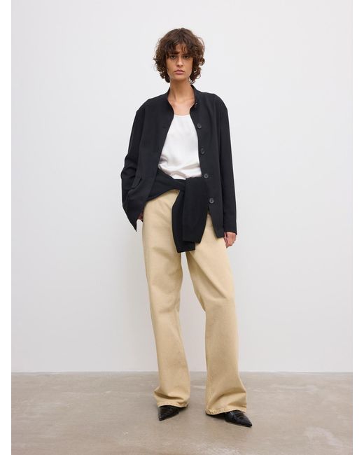 House of Dagmar Natural Wool Overshirt