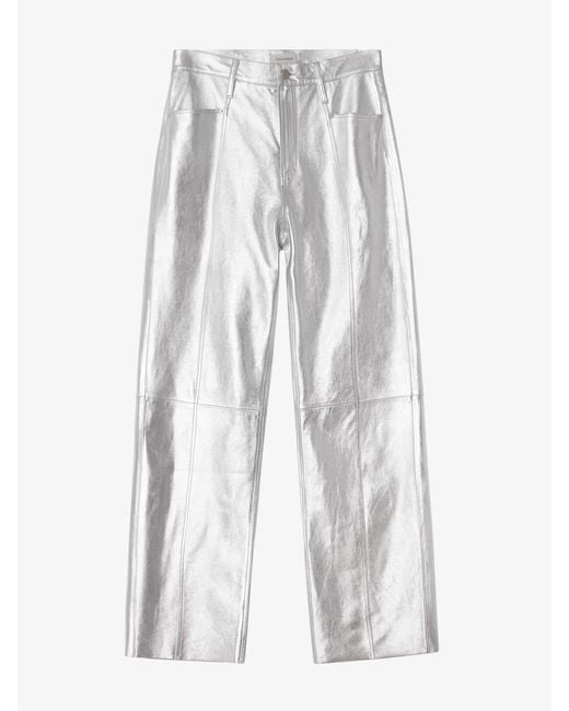 House of Dagmar White Loose Fit Trousers