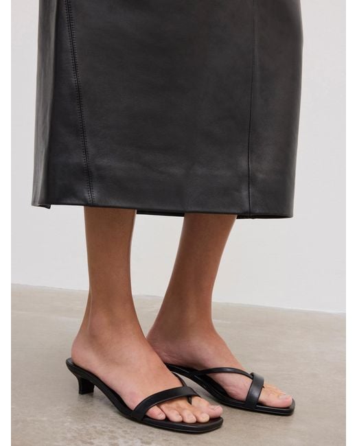 House of Dagmar Black Heeled Sandal