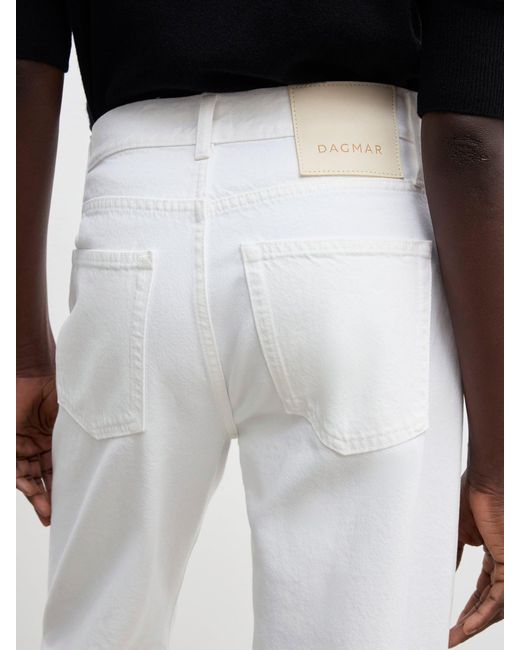 House of Dagmar White Loose Fit Denim