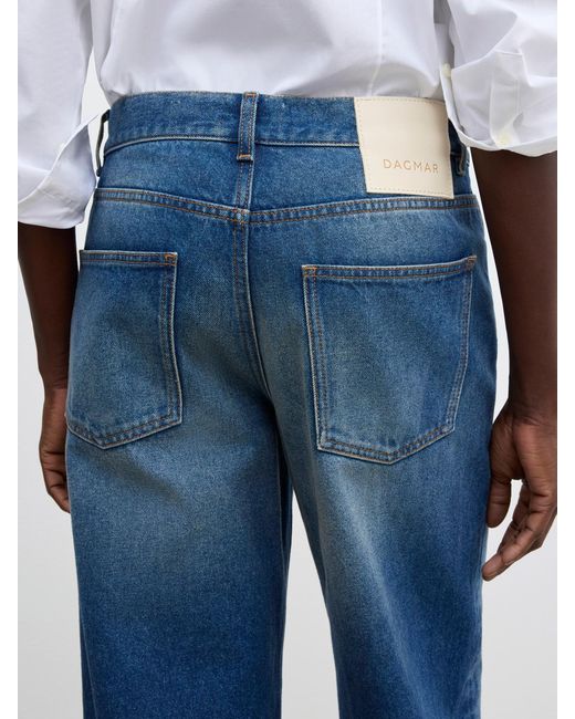 House of Dagmar Blue Baggy Fit Denim