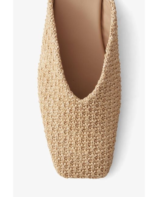 House of Dagmar White Square Toe Slip Ins