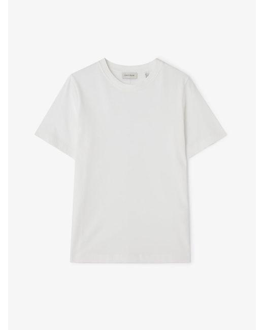 House of Dagmar White Cotton T-Shirt