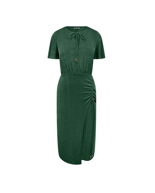 Biba Green Keyhole Jersey Dress