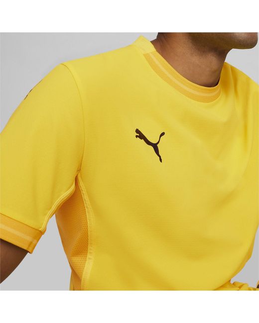 PUMA Yellow Teamfinal Jersey T-Shirt for men