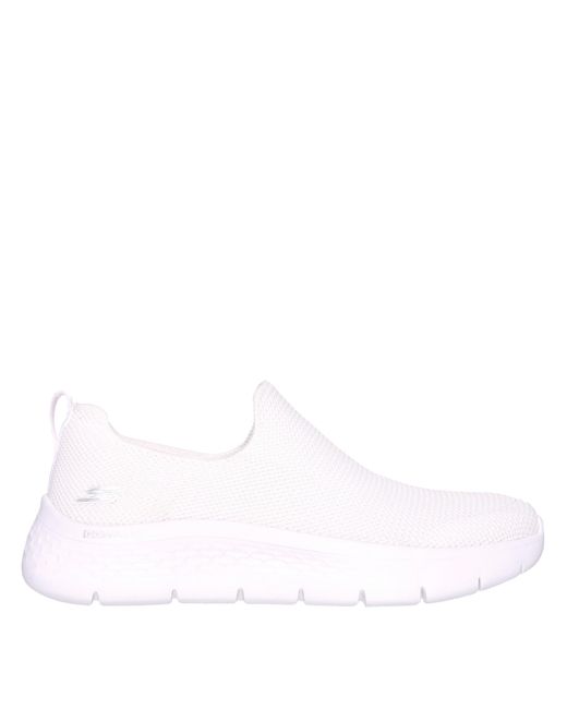 Skechers White Slip On Trainers