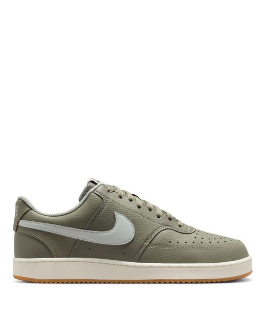 Nike Green Court Vision Low Trainers for men