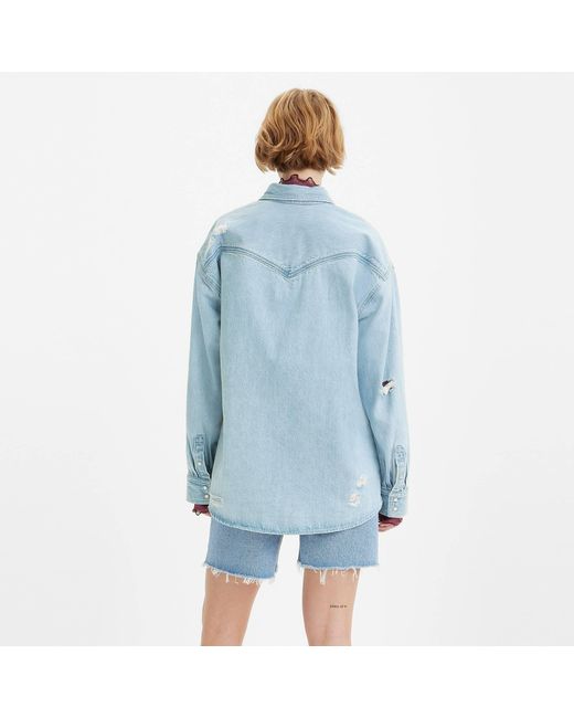 Levi's Blue Dorsey Xl Western Shirt