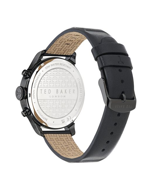 Ted Baker Black Fulmaar Quartz Analogue Watch for men