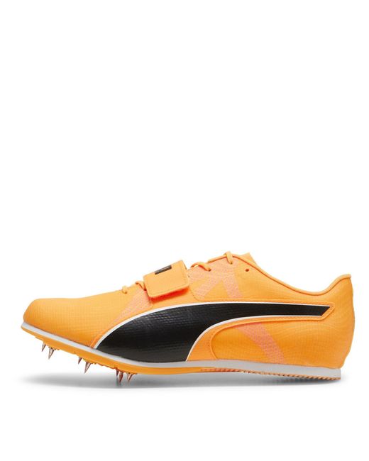 PUMA Yellow Evospeed Long Jump 11 Ult Track Running Spikes for men
