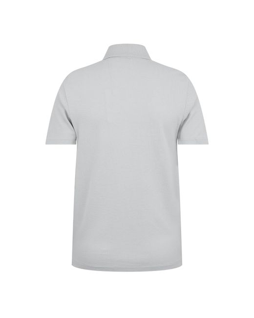 Aquascutum Gray Button Polo Shirt for men