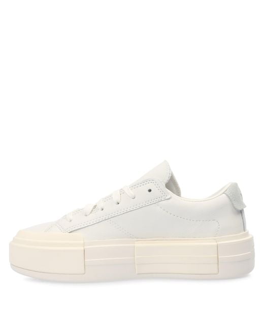 Converse White Cruise Leather High-Top Trainers