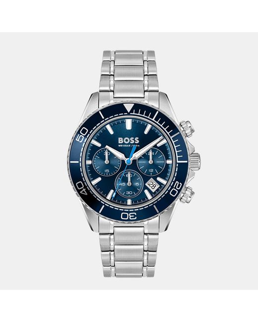 Boss Blue Gents Sealiner Chrono Stainless Steel Watch for men