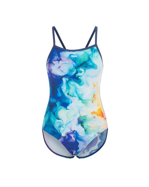 Slazenger 1881 Blue Slaz All Over One Piece Swimsuit