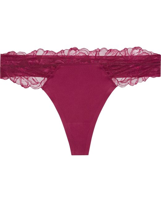 Calvin Klein Purple Perffit Thong Briefs