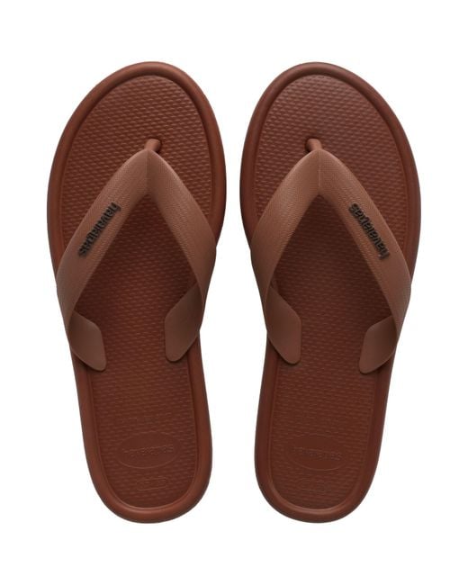 Havaianas Brown Puffed Up Flip Flops