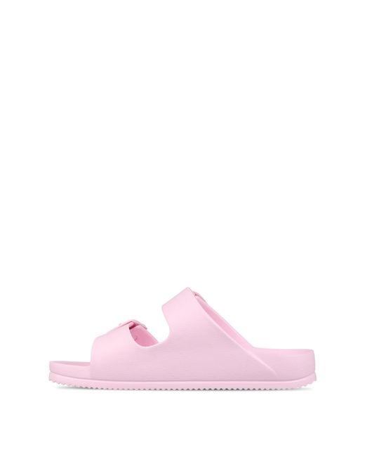Jack Wills Pink Two Strap Sandals