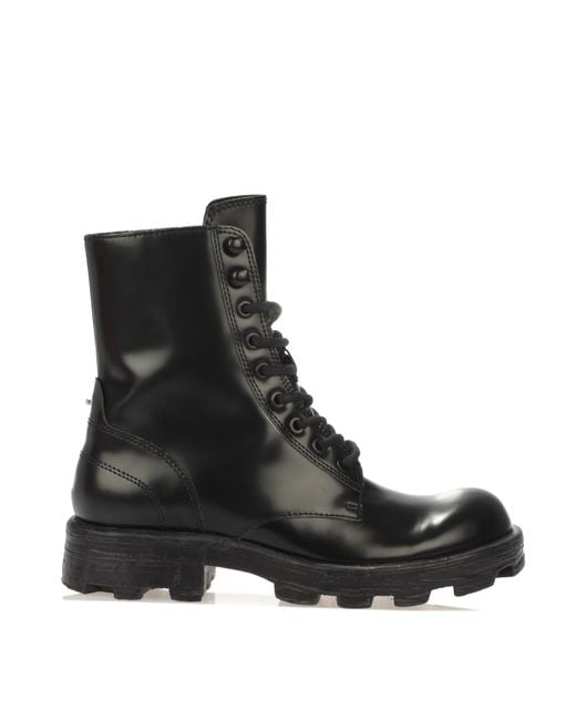 DIESEL Black D-Hammer Boots