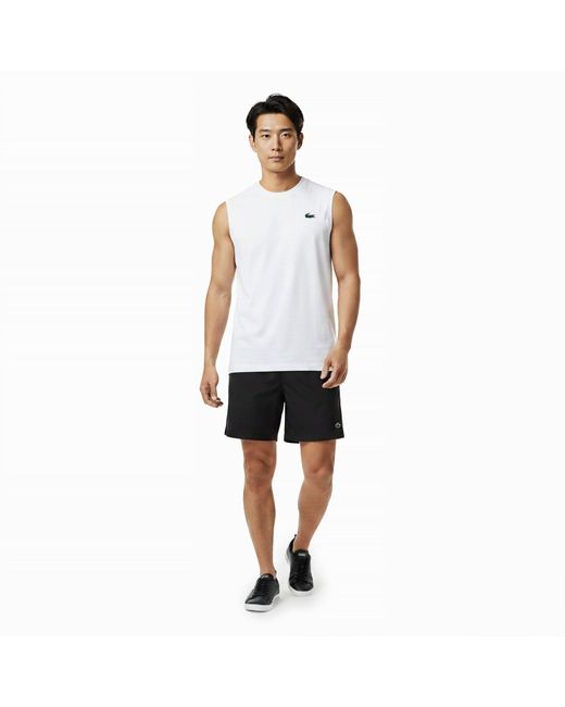 Lacoste White Performance Vest for men