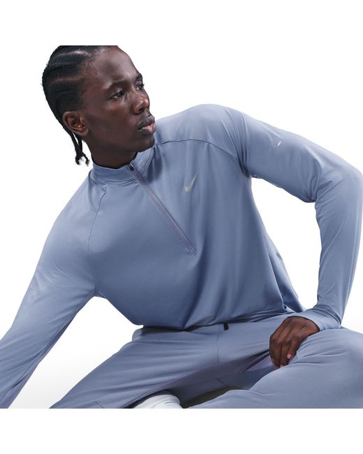 Nike Blue Stride Half Zip Top for men