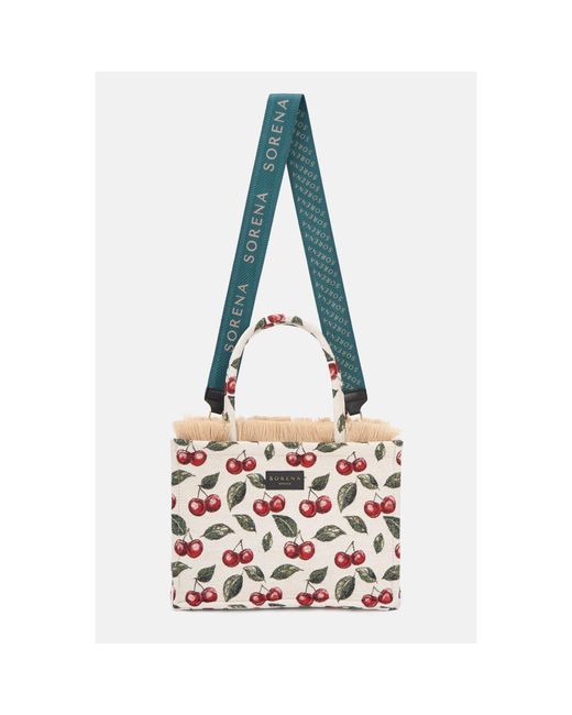 Sorena White Tote Bag
