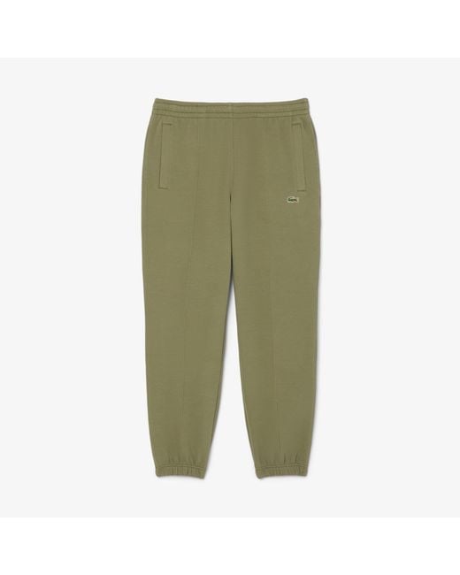 Lacoste Green Regular-Fit Pique Sweatpants for men