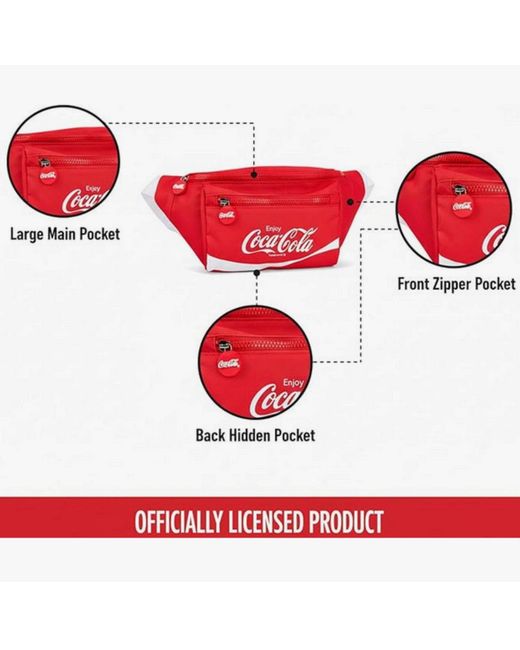 Coca Cola Red Coca-Cola Officially Licensed Waist Bag