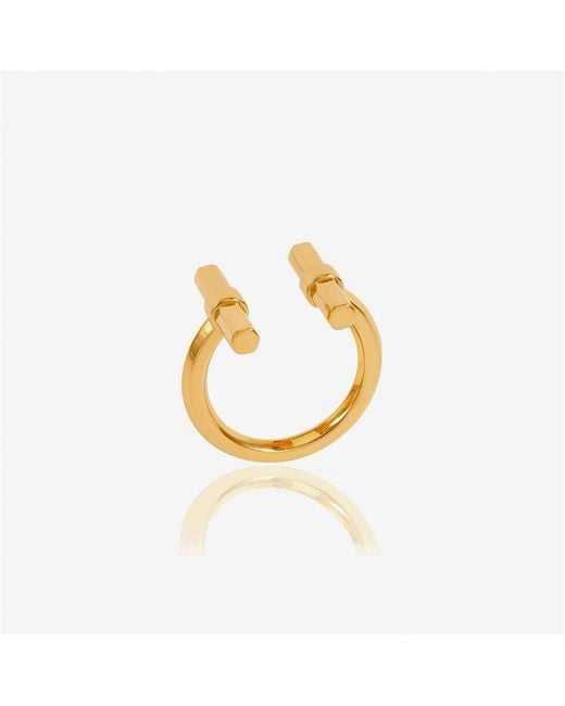 Rachel Jackson Metallic Adjustable T-Bar Band Ring