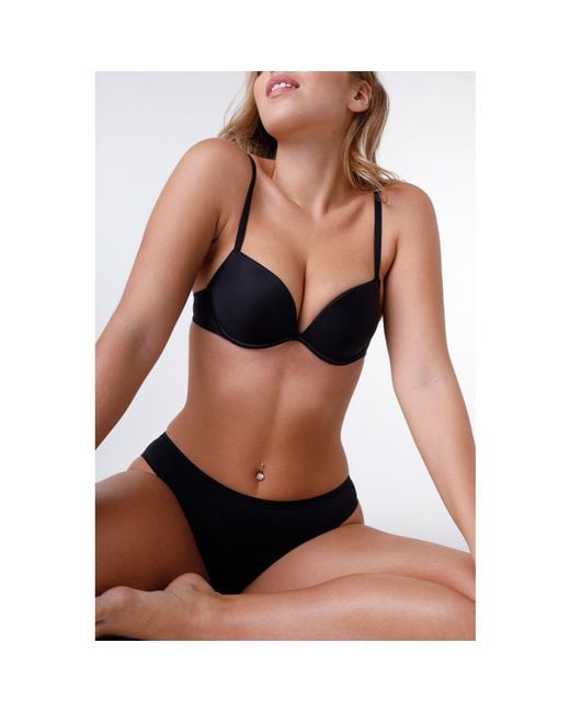 Wonderbra Black T-Shirt Push Up Bra