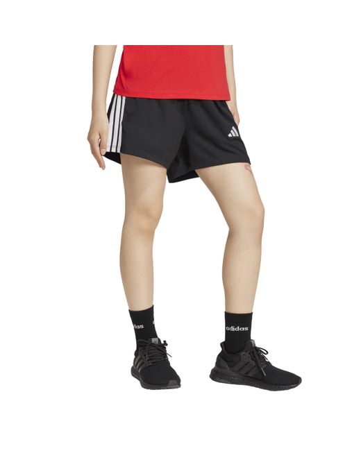 Adidas Black Essentials 3 Stripe Shorts